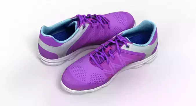 Purple Sports Shoes