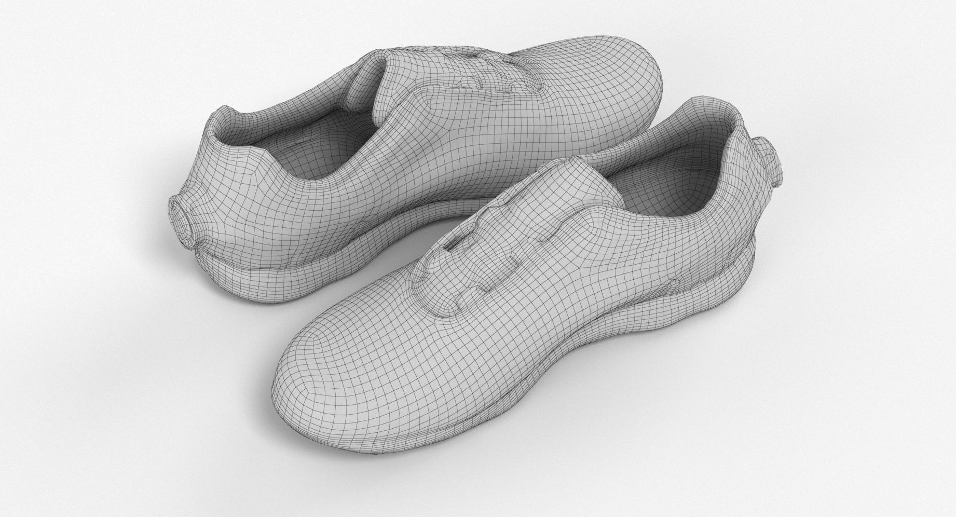 Slip-on Running Shoes 3D model_1