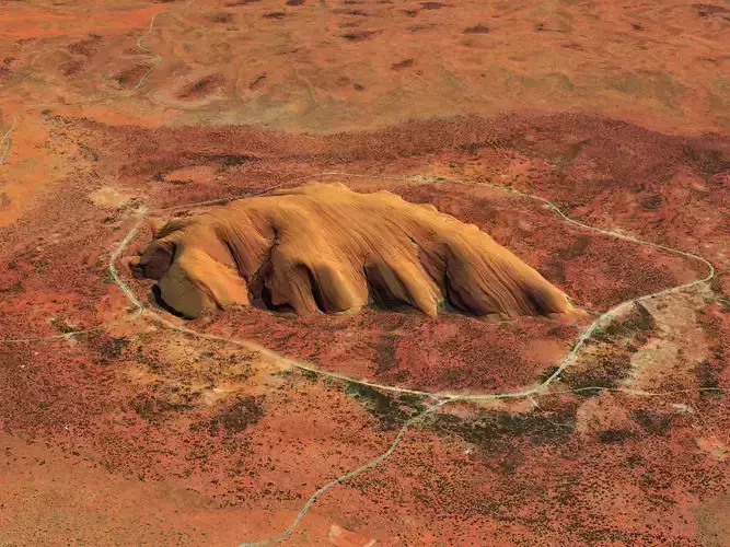 Uluru Ayers Rock Landscape 3D model