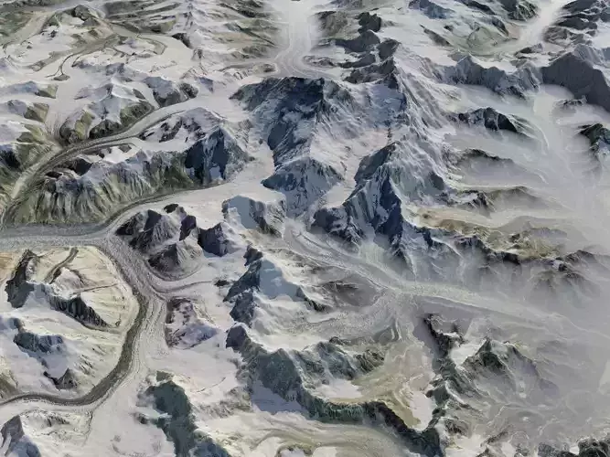 Mount Everest Himalayas 3D model