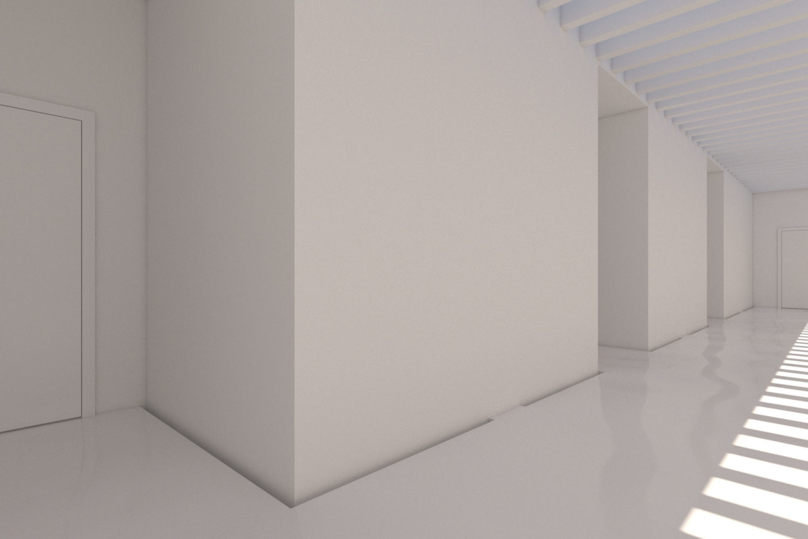 Minimalist Hallway 01 3D model_6
