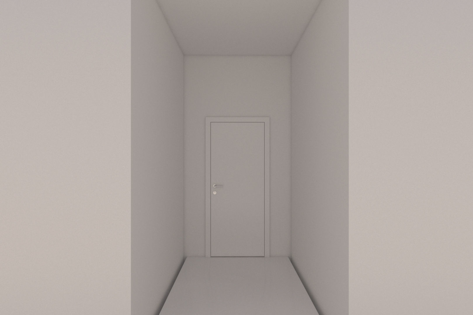 Minimalist Hallway 01 3D model_4