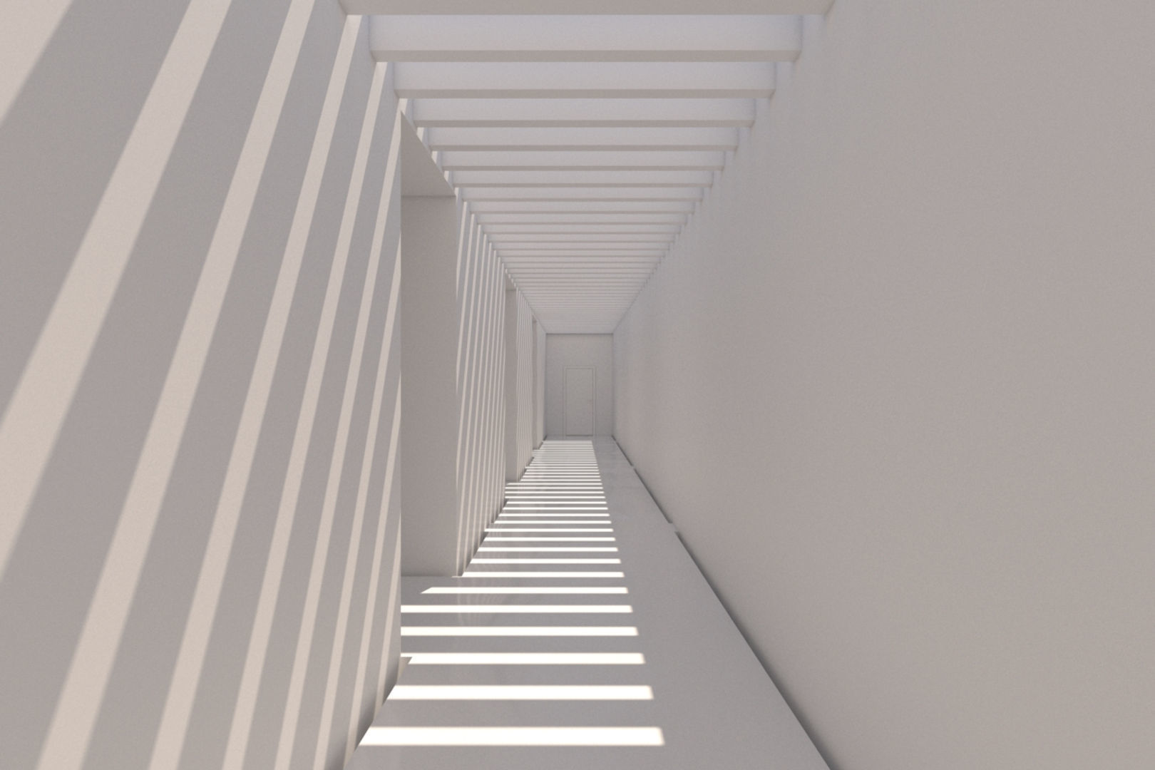 Minimalist Hallway 01 3D model_11