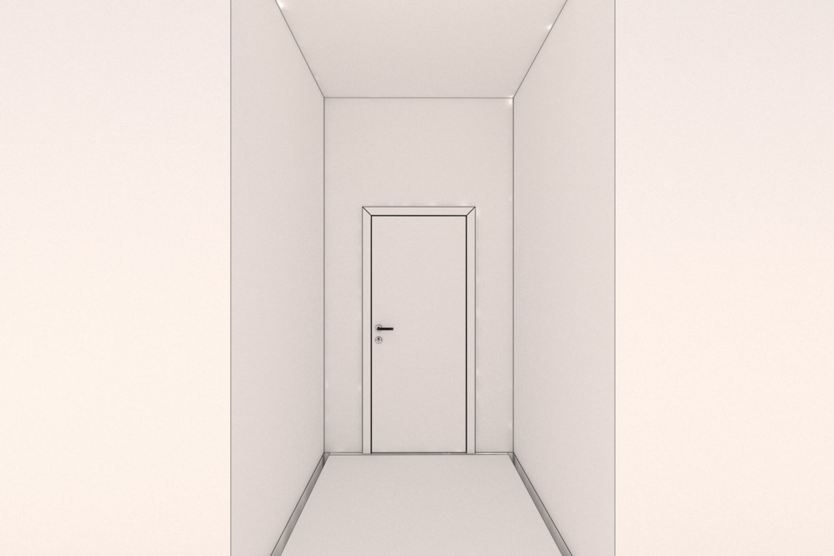 Minimalist Hallway 01 3D model_5