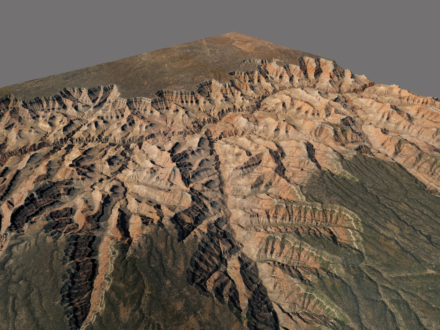 Grand Canyon Landscape 40x40km 3D model_8