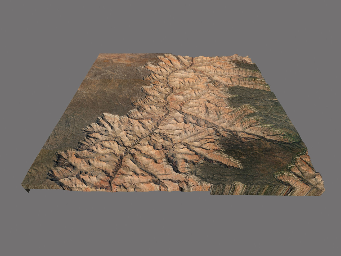 Grand Canyon Landscape 40x40km 3D model_9