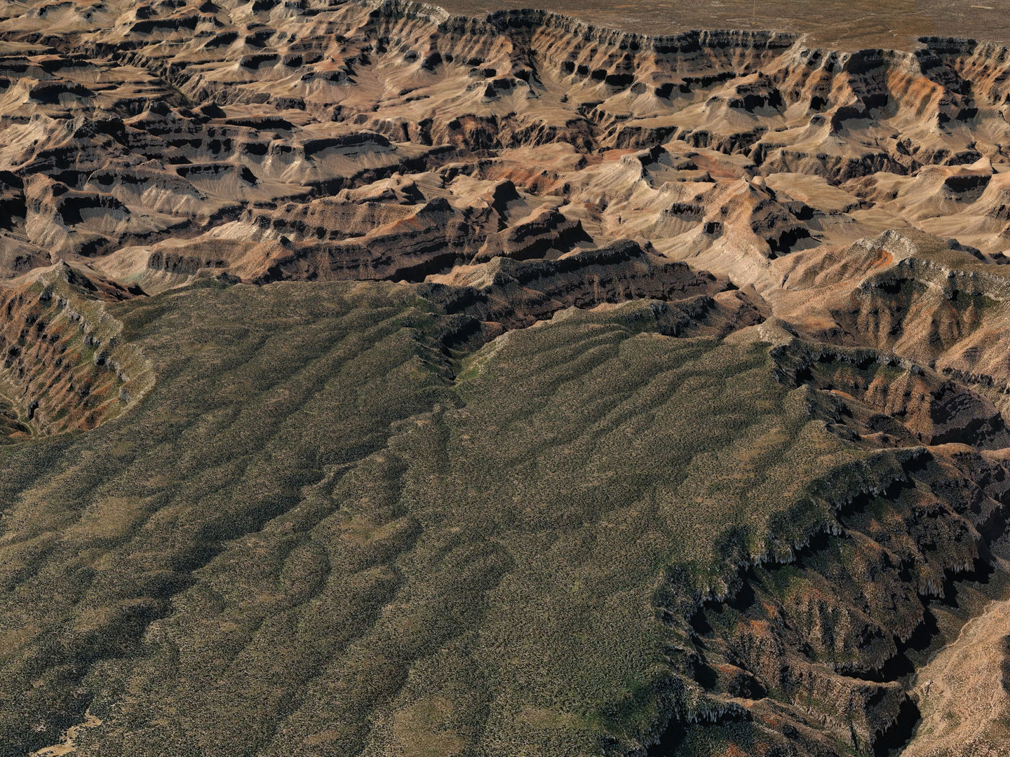 Grand Canyon Landscape 40x40km 3D model_3