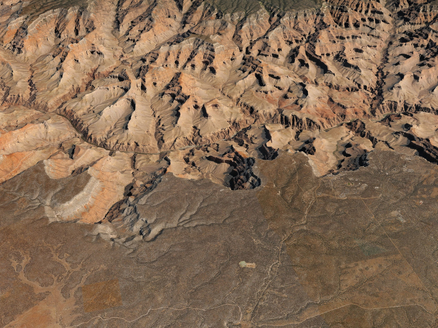 Grand Canyon Landscape 40x40km 3D model_5