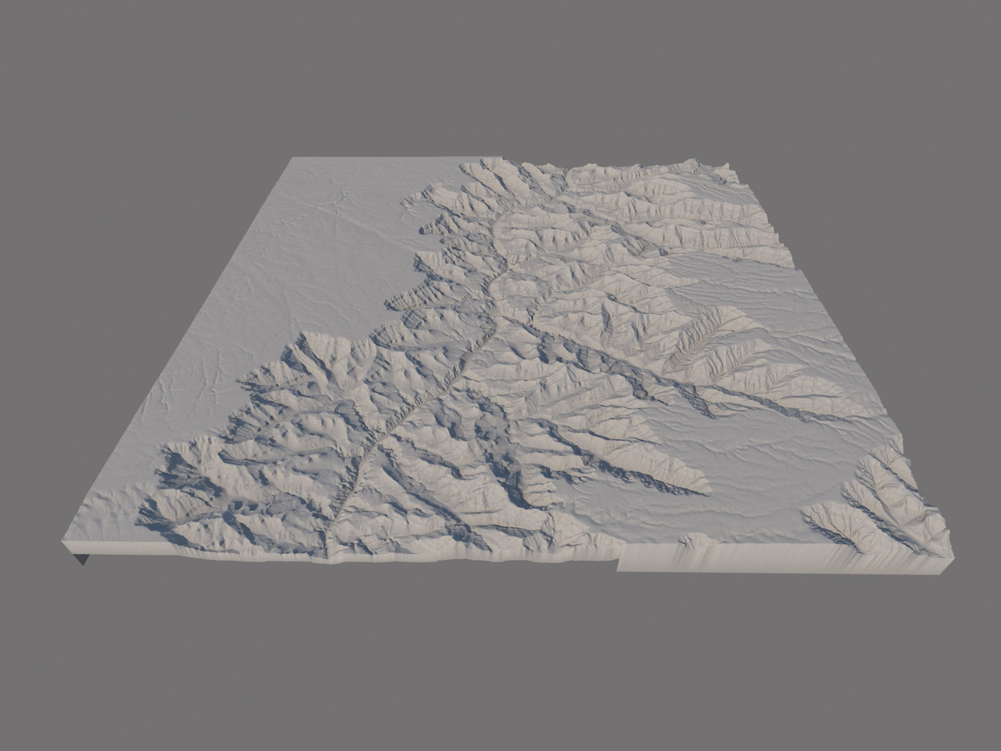 Grand Canyon Landscape 40x40km 3D model_15