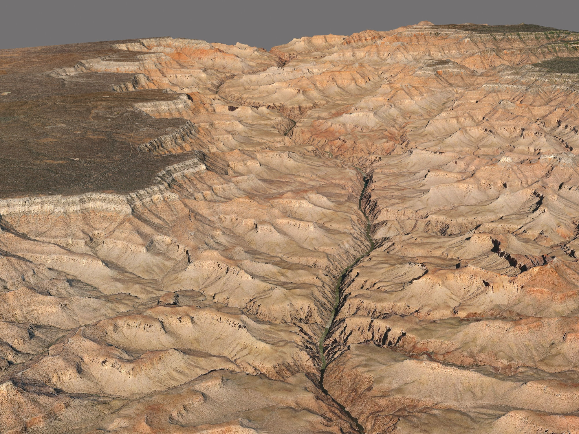Grand Canyon Landscape 40x40km 3D model_4