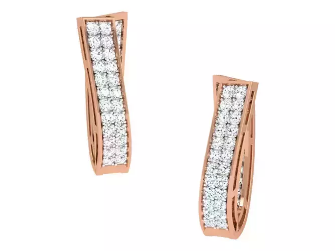 Women earrings 3dm stl renders detail