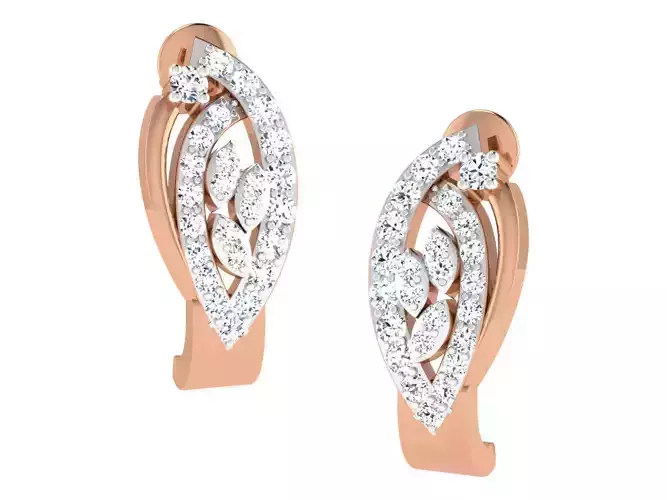 Women earrings 3dm stl renders detail