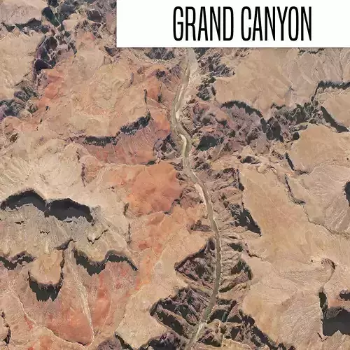 Grand Canyon Landscape 10x10km 3D model