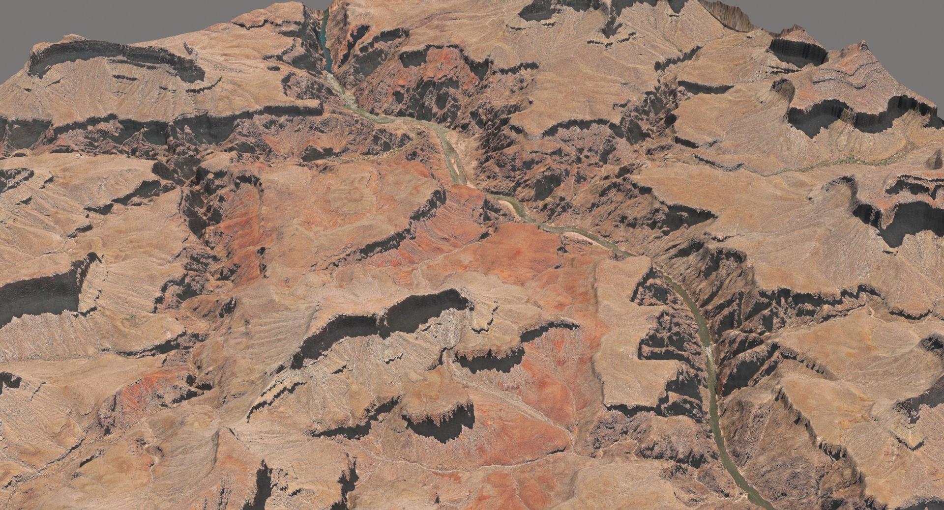 Grand Canyon Landscape 10x10km 3D model_5