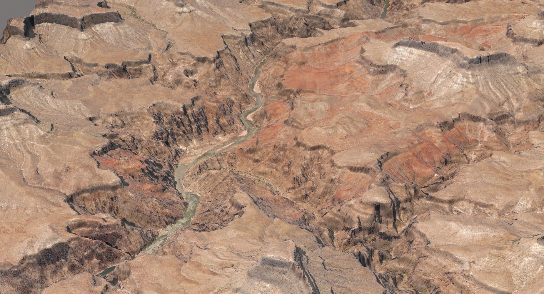 Grand Canyon Landscape 10x10km 3D model_4
