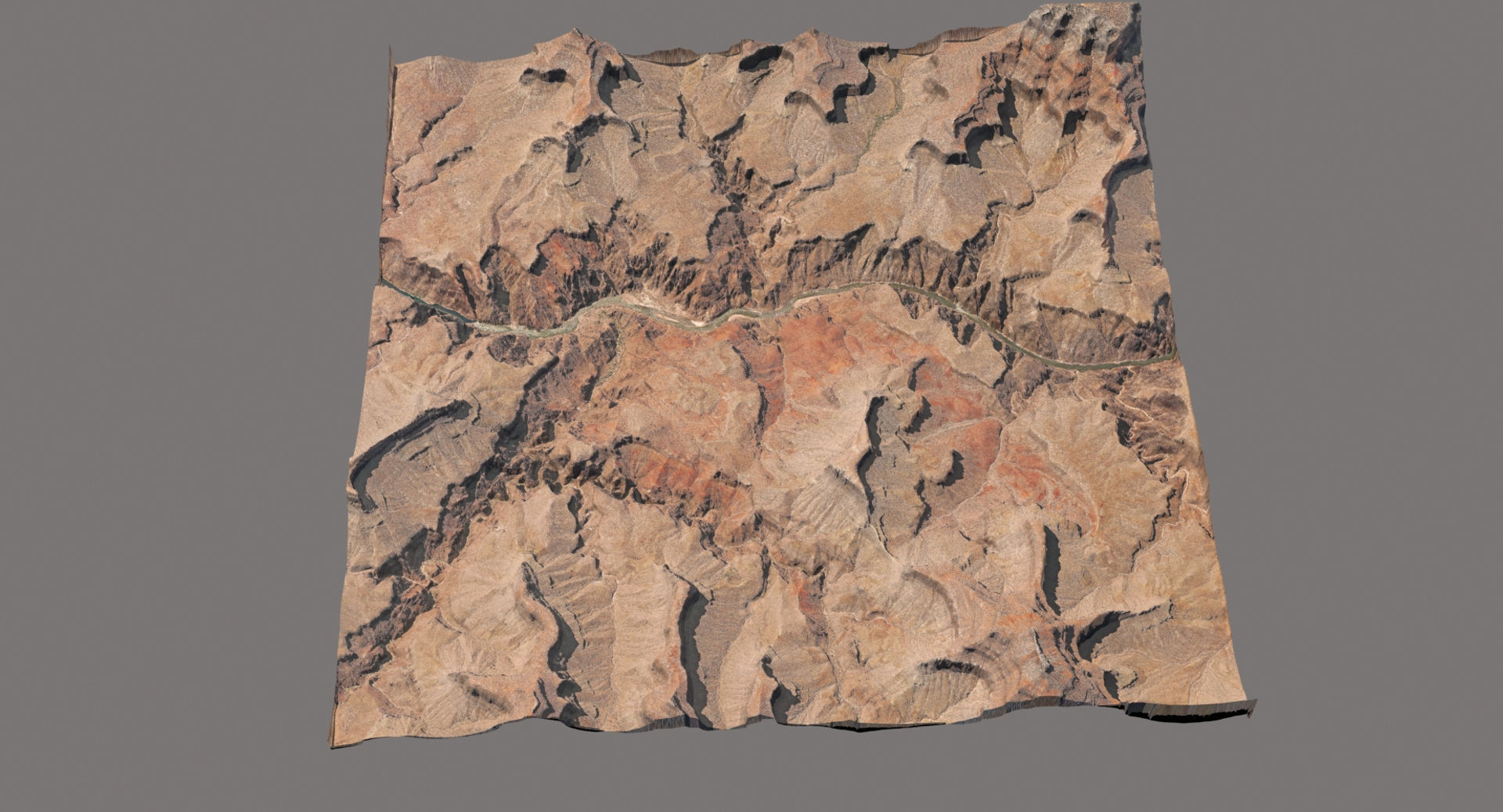 Grand Canyon Landscape 10x10km 3D model_7