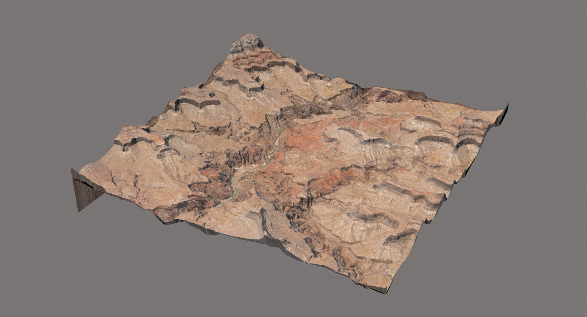 Grand Canyon Landscape 10x10km 3D model_8