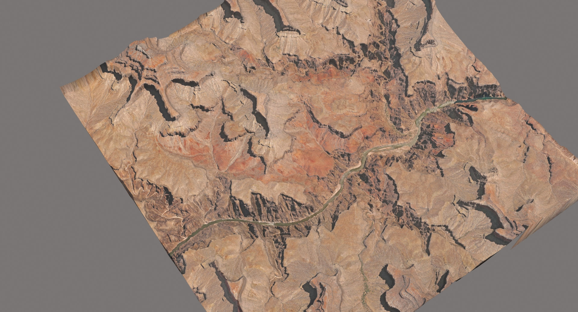 Grand Canyon Landscape 10x10km 3D model_10