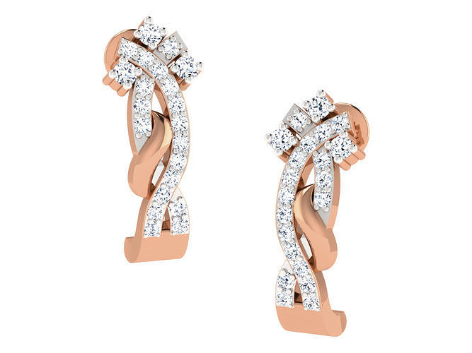Women earrings 3dm stl renders detail 3D print model