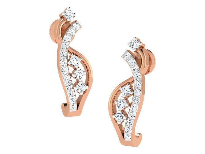 Women earrings 3dm stl renders detail 3D print model