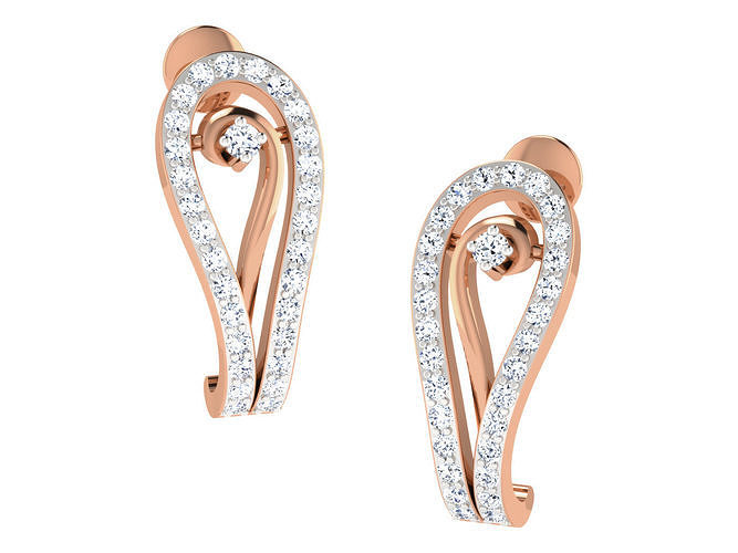 Women earrings 3dm stl renders detail 3D print model
