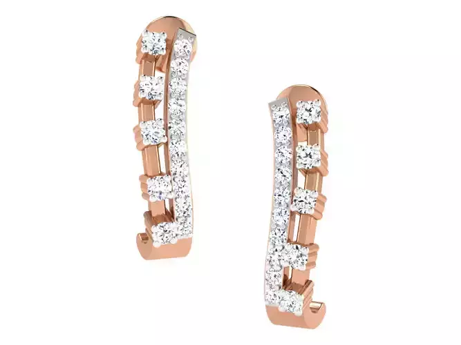 Women earrings 3dm stl renders detail