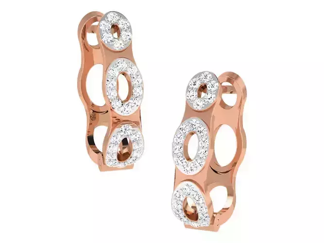 Women earrings 3dm stl renders detail