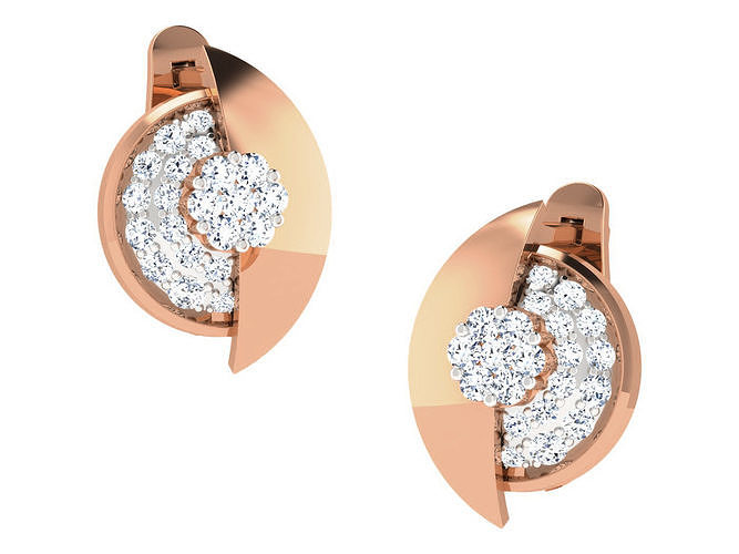 Women earrings 3dm stl renders detail 3D print model
