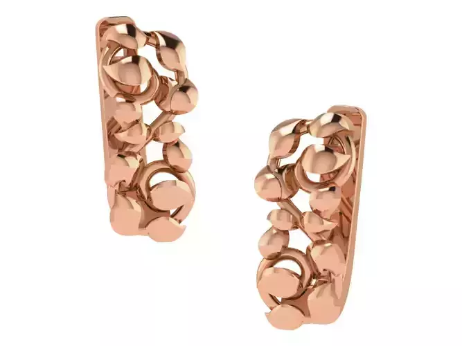 Women earrings 3dm stl renders detail