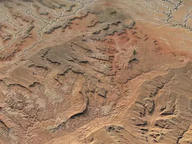 Rocky Landscape Plateau 3D model
