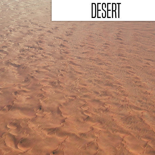 Sandy Desert Terrain 3D model