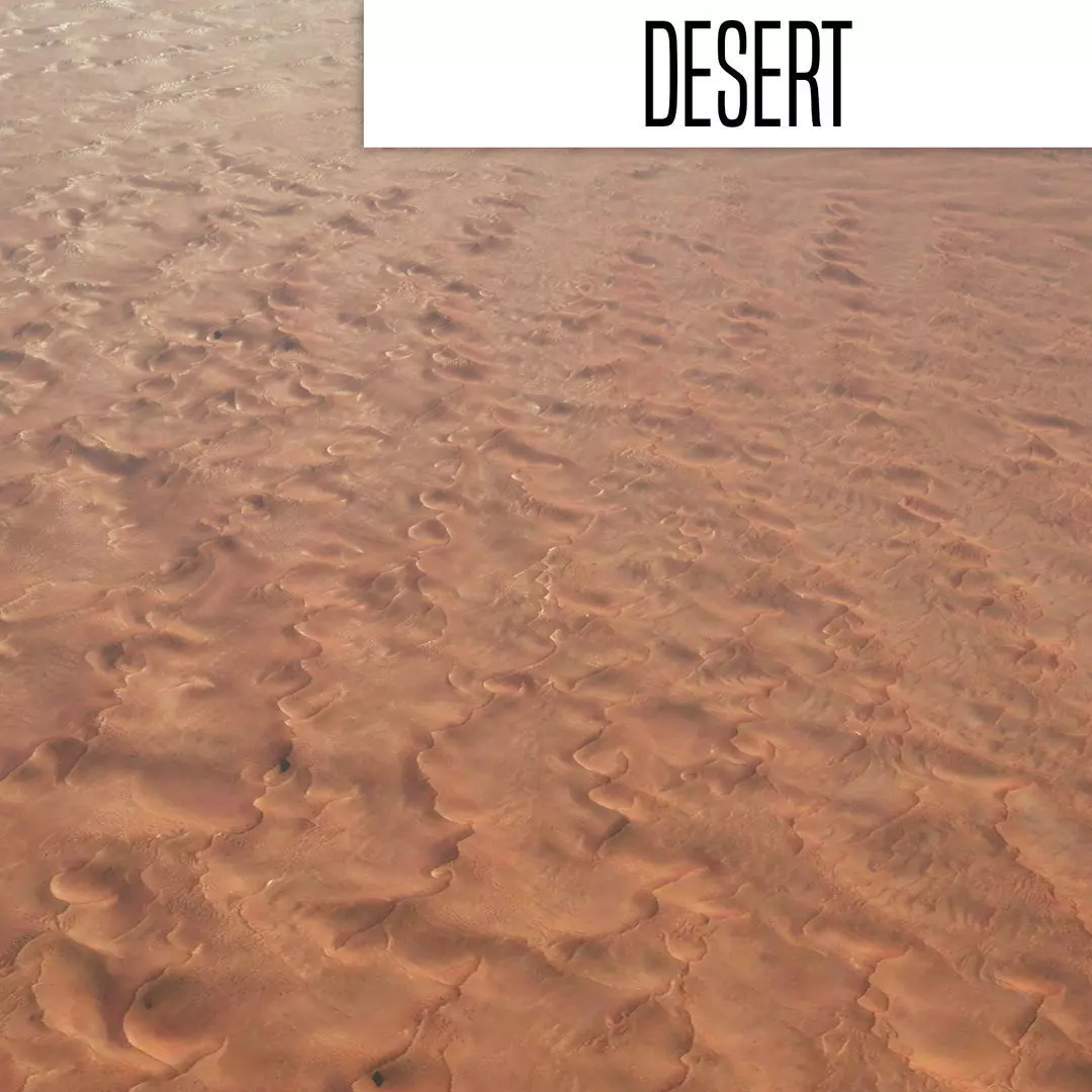 Sandy Desert Terrain 3D model_0