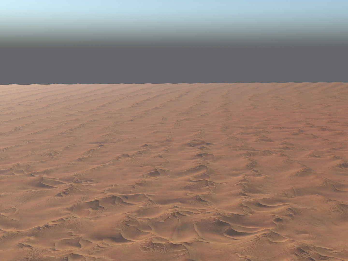 Sandy Desert Terrain 3D model_2
