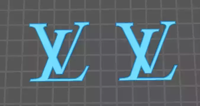 LOUIS VUITTON LOGO 3D print model