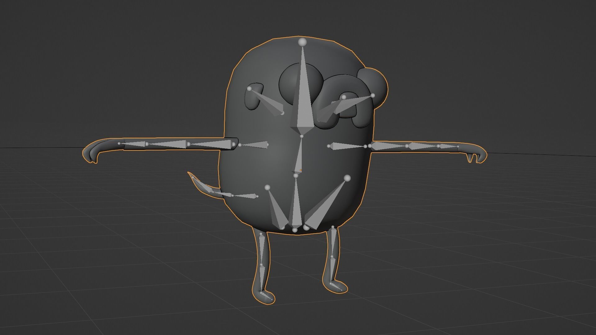 time of adventure- jake Low-poly 3D model_5