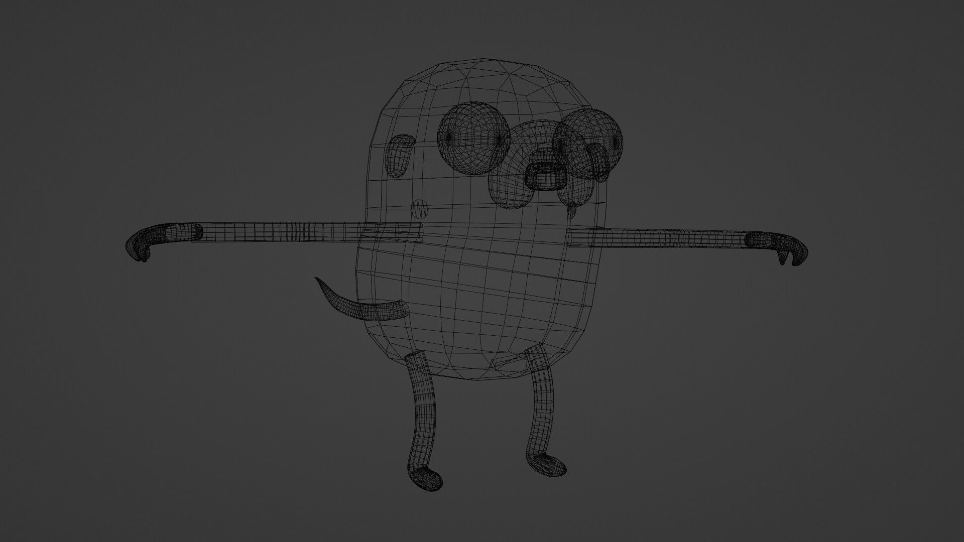 time of adventure- jake Low-poly 3D model_3