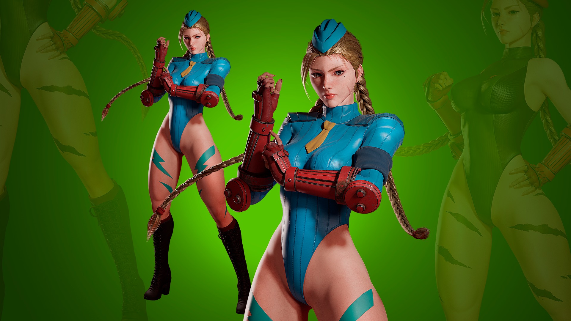 Cammy White - Game Ready 3D model - UE4 Low-poly 3D model_4