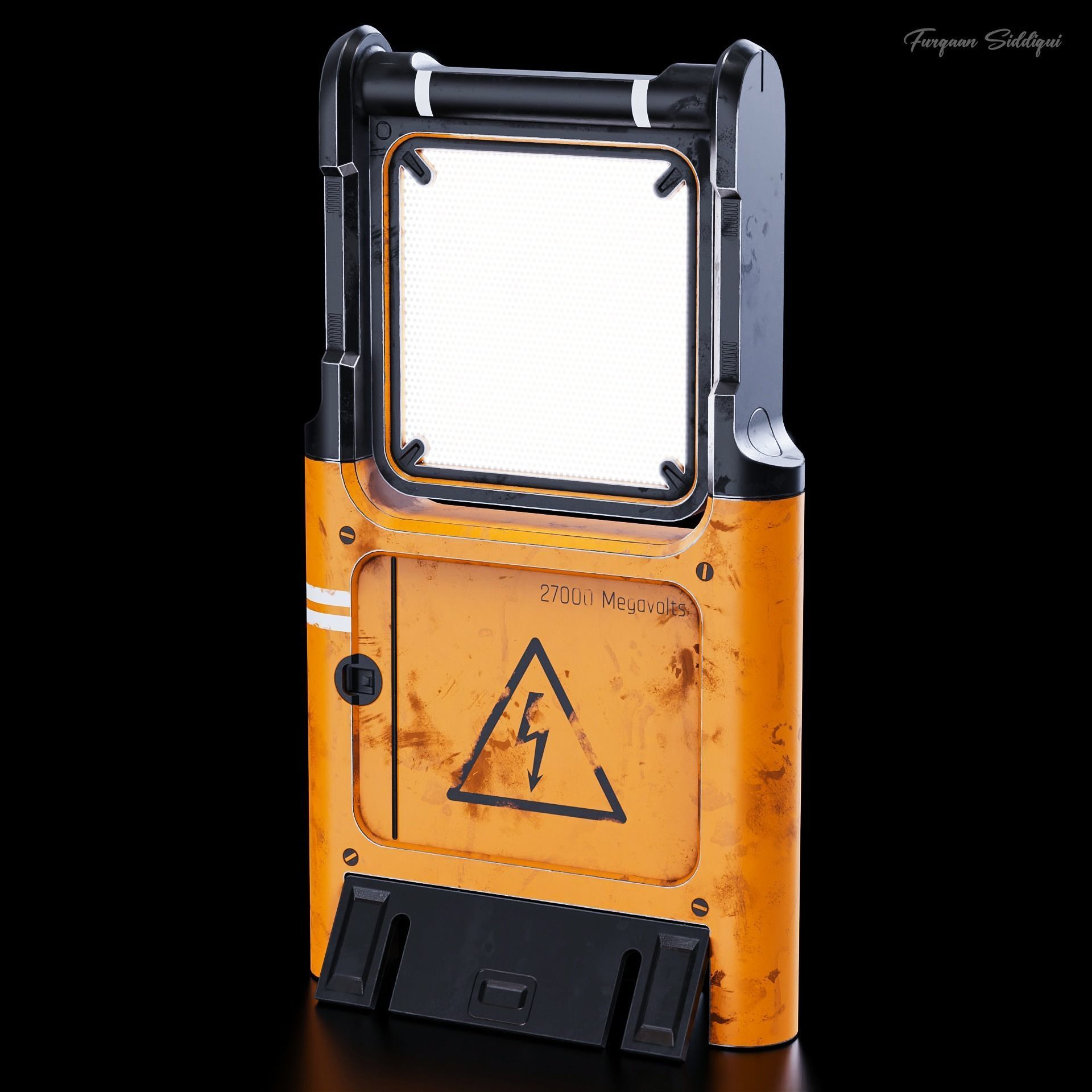 Sci-Fi LED Panel V1 Low-poly 3D model_2