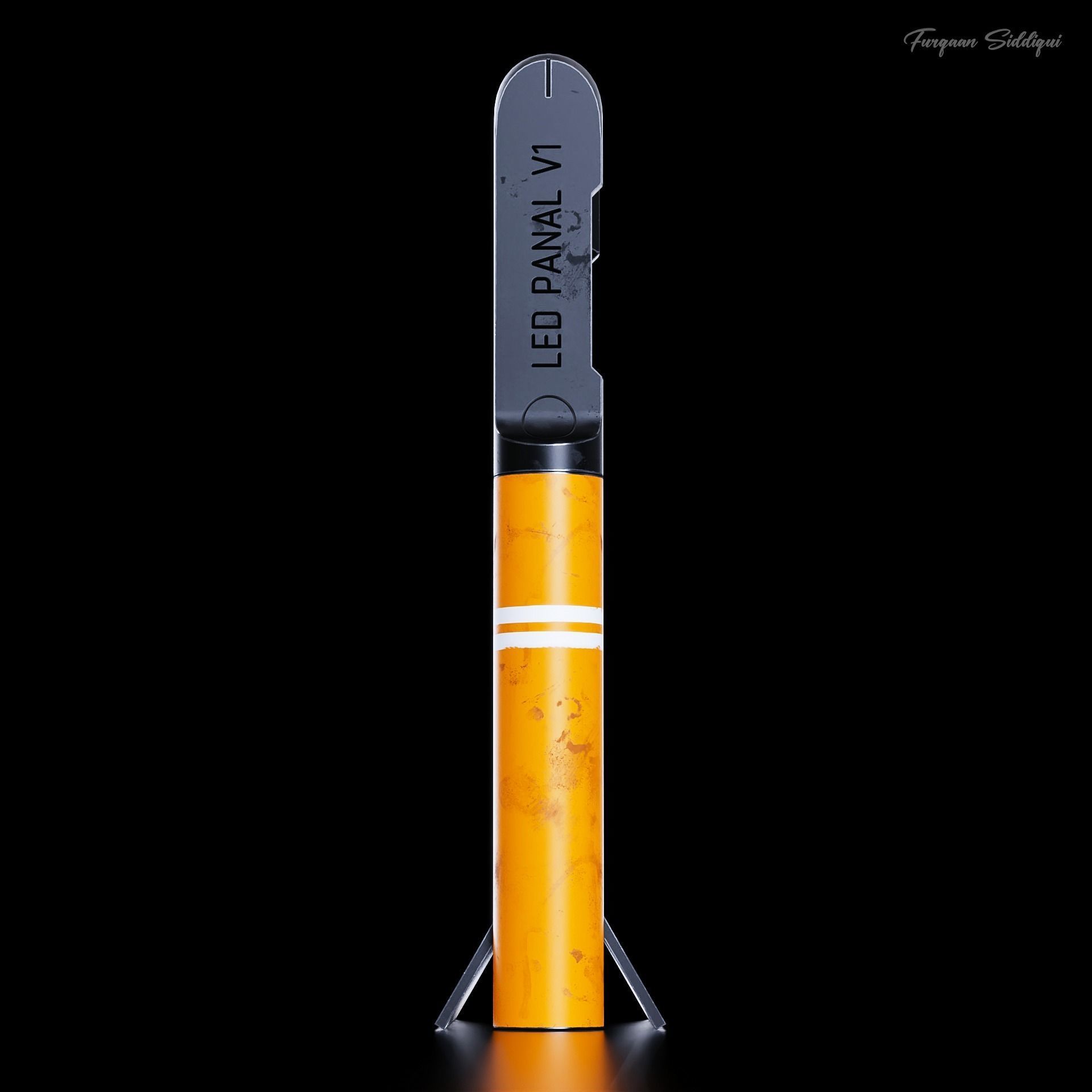 Sci-Fi LED Panel V1 Low-poly 3D model_6