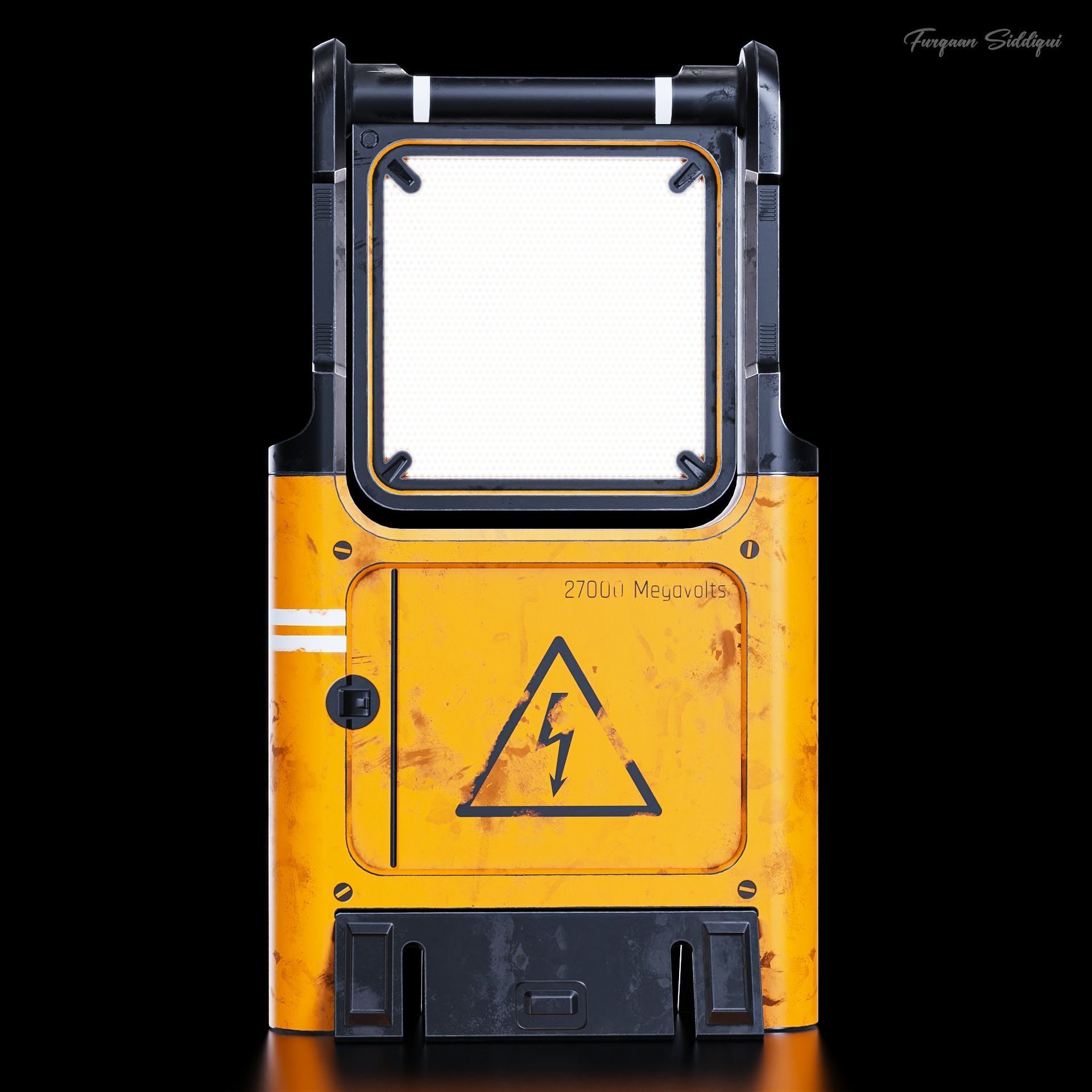 Sci-Fi LED Panel V1 Low-poly 3D model_3