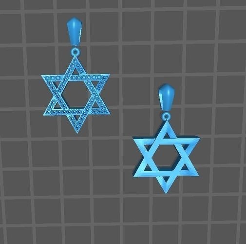 MEDALLAS ESTRELLAS DE DAVID STAR OF DAVID 3D print model