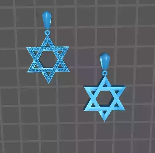 MEDALLAS ESTRELLAS DE DAVID STAR OF DAVID 3D print model