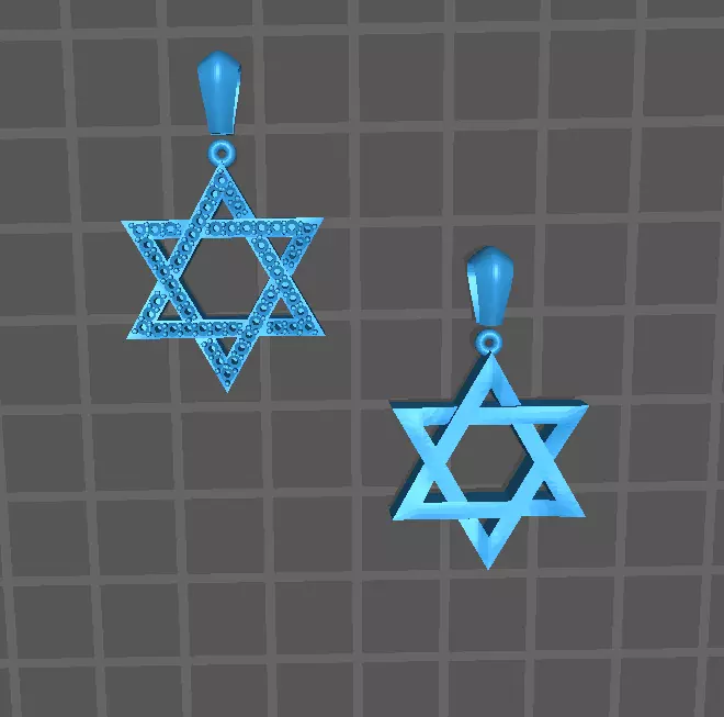 MEDALLAS ESTRELLAS DE DAVID STAR OF DAVID 3D print model_0