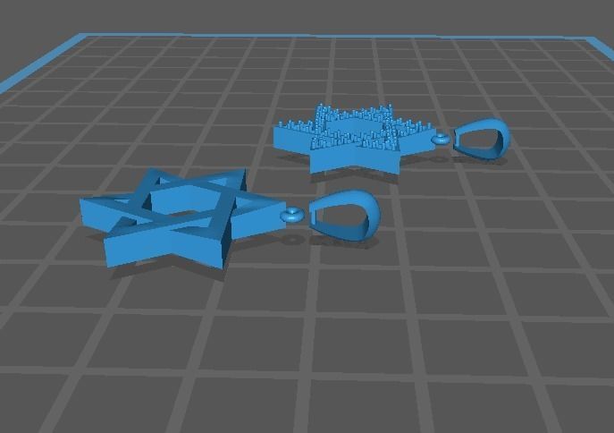 MEDALLAS ESTRELLAS DE DAVID STAR OF DAVID 3D print model_1