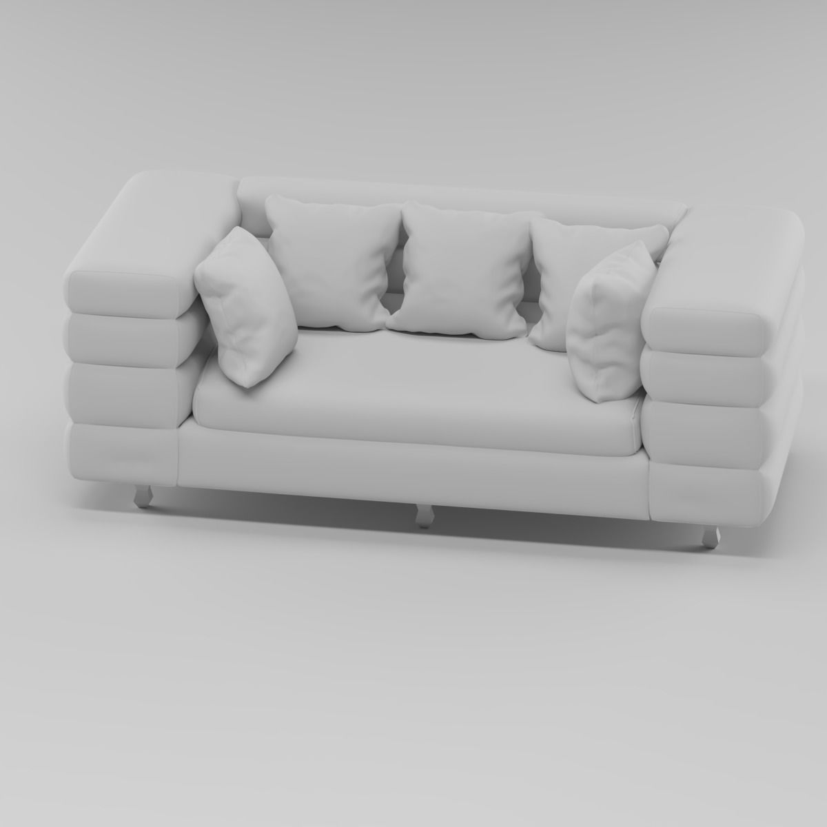 divan sofa 3D model_4