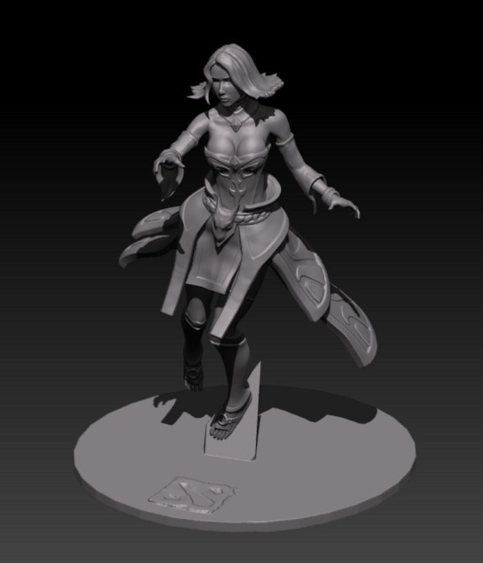 Lina dota 2 for 3D printing 3D print model_3