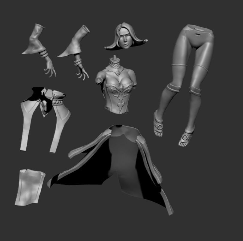 Lina dota 2 for 3D printing 3D print model_1