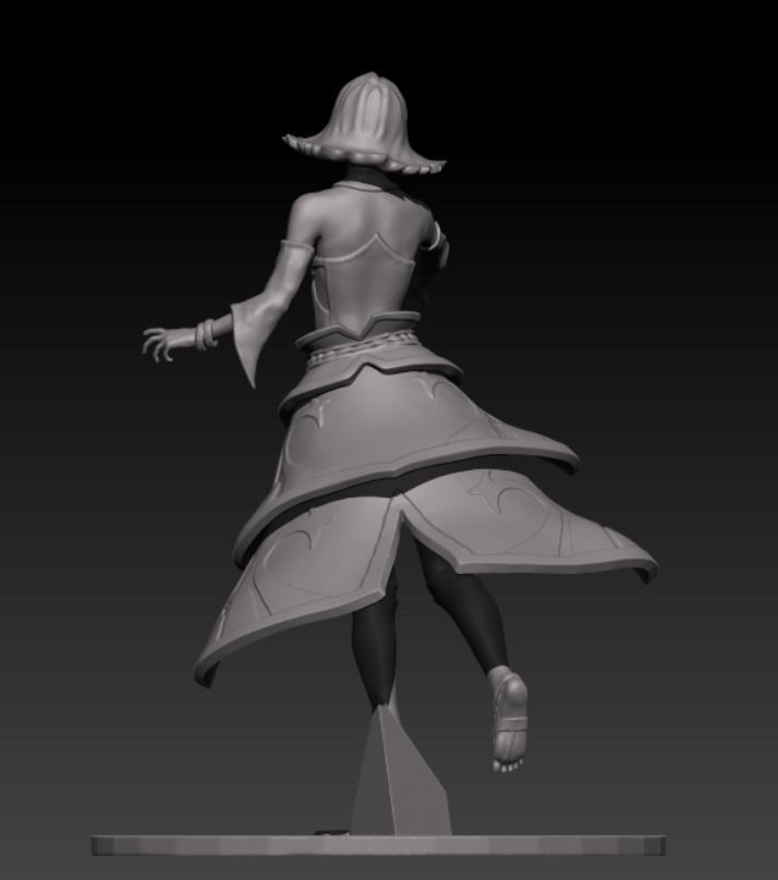 Lina dota 2 for 3D printing 3D print model_5