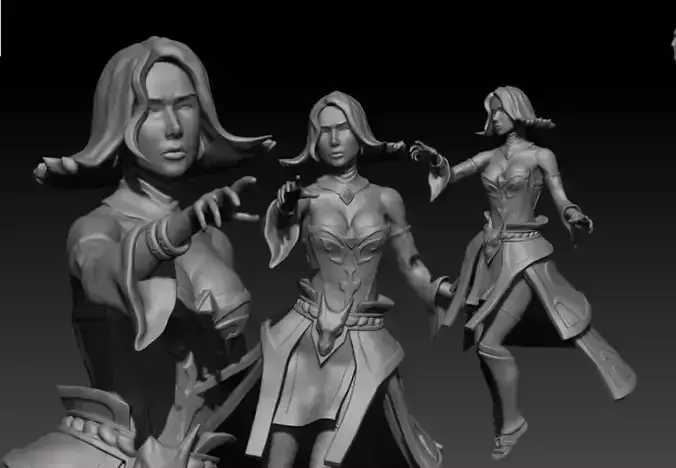 Lina dota 2 for 3D printing 3D print model