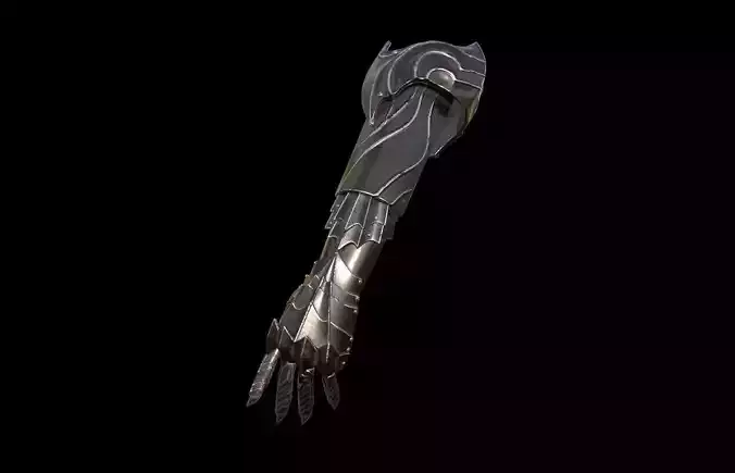 Witch King ForeArm Elbow Armor lotr 3D DIGITAL DOWNLOAD FILE 3D print model